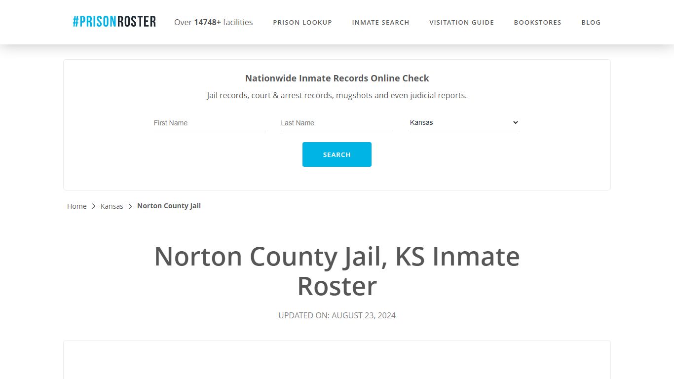 Norton County Jail, KS Inmate Roster - Prisonroster